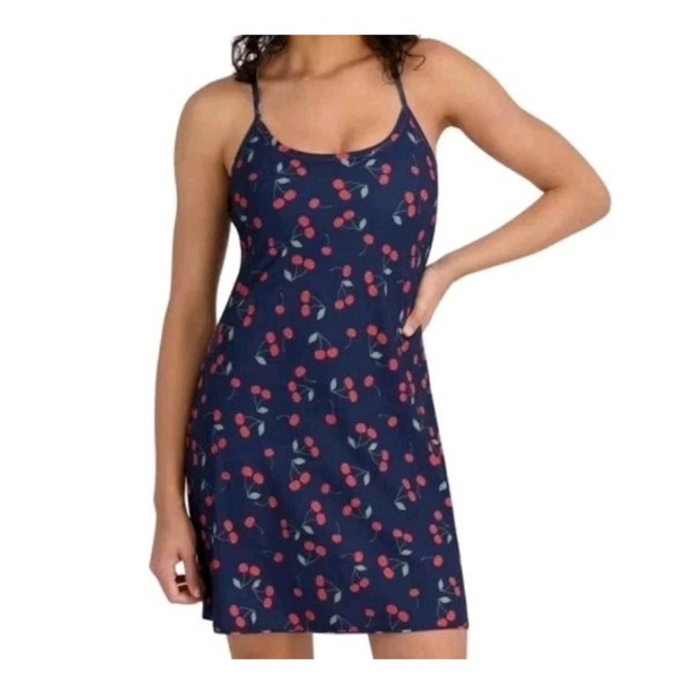 Outdoor Voices Women's Cherry Dress Medium Navy Shorts With Pockets